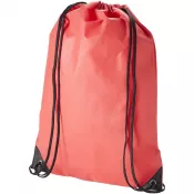 Czerwony - Plecak non woven Evergreen premium, 34 x 42 cm