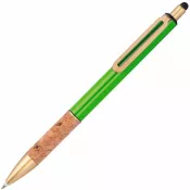 jasnozielony - Długopis metalowy touch pen CAPRI