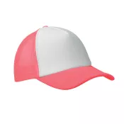 Czapka trucker 5-panelowa 150 g/m² BUBBLE Fluorescencyjny -Fuksja