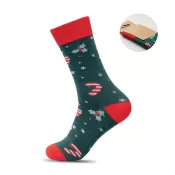Skarpety świąteczne bawełniane 38-42 SOC MEDIUM Zielony