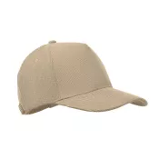 Czapka z daszkiem 5-panelowa sztruksowa 220 g/m² WALE Bezowy