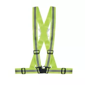Pas odblaskowy regulowany 360° ALLVISIBLE Fluorescencyjny Zielony