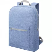 Granatowy melanż - Pheebs plecak z powtórnie przetworzonej bawełny i poliestru, 210 g/m²