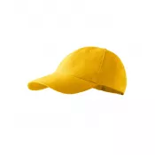 Żółty - Dziecięca czapka z daszkiem 340 g/m² 6P KIDS 303