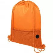 Pomarańczowy - Siateczkowy plecak Oriole ściągany sznurkiem