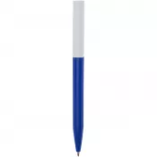 Błękit królewski - Unix długopis z tworzyw sztucznych pochodzących z recyklingu