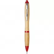 Czerwony-Piasek pustyni - Bambusowy długopis Nash