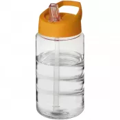 Pomarańczowy-Przezroczysty - Bidon H2O Bop o pojemności 500 ml z wieczkiem z dzióbkiem