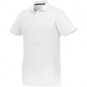Biały - Helios - koszulka męska polo z krótkim rękawem