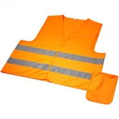 Neonowy pomarańczowy - Kamizelka bezpieczeństwa Watch-out do użytku profesjonalnego w pokrowcu