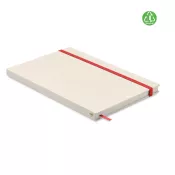 Notes A5 z recyklingu 80 kartek w linię MITO NOTE Czerwony