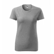 Ciemnoszary melanż - Damska koszulka bawełniana 145 g/m² MALFINI CLASSIC NEW 133