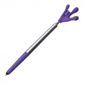 fioletowy - Długopis plastikowy CrisMa Smile Hand