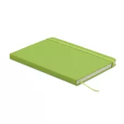 Notes A5 w okładce z PU 96 kartek w linię ARCOLOOP Limonka