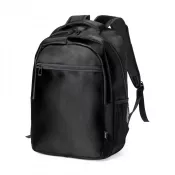czarny - Plecak na laptopa 15" z nylonu z recyklingu