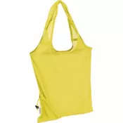 żółty - Składana torba z bawełny i poliestru z recyklingu 118 g/m² ANJA