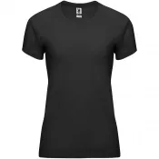 Czarny - Damska koszulka techniczna 135 g/m² ROLY BAHRAIN WOMAN 0408