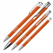 pomarańczowy - Długopis metalowy soft touch NEW JERSEY