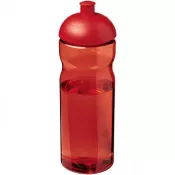 Czerwony - Bidon H2O Eco o pojemności 650 ml z wypukłym wieczkiem
