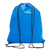 jasnoniebieski - Plecak promocyjny na sznurkach poliestrowy, 33.5 x 42 cm