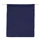 ciemnoniebieski - Bawełniana torba wielokrotnego użytku na żywność OEKO-TEX® 40x45cm
