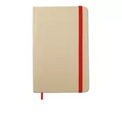Notes A6 z recyklingu 96 kartek gładkie EVERNOTE Czerwony