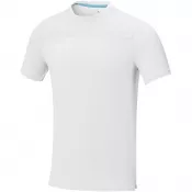 Biały - Borax luźna koszulka męska z certyfikatem recyklingu GRS