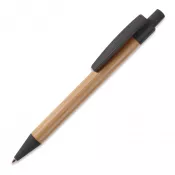 czarny - Długopis bambusowo-słomkowy
