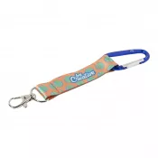 niebieski - SuboRing Double personalizowany brelok RPET