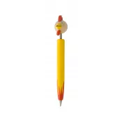 żółty - Długopis dla dzieci z głową zwierzęcia ZOOM