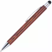 brązowy - Długopis drewniany BILZEN