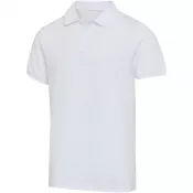 Biały - Beryl naturalna koszulka polo z recyklingu z krótkim rękawem, unisex, o gramaturze 220 g/m²
