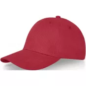 Czerwony - 6-panelowa czapka Davis