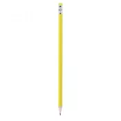 Żółty - Ołówek reklamowy z gumką