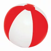 biały, transparentny czerwony - Piłka plażowa