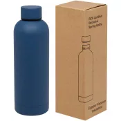 Błękit oceanu - Spring miedziana butelka próżniowa z certyfikatem RCS 500 ml