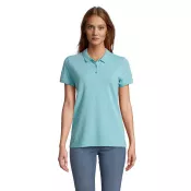 Polo damskie organiczne 170 g/m² Sol's PLANET WOMEN Pool Blue