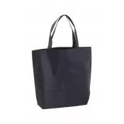 czarny - Torba reklamowa z Non-Woven 80 g/m² SHOPPER