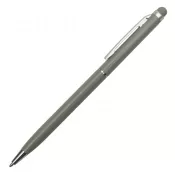 szary - Długopis aluminiowy Touch Tip
