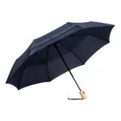 granatowy - Automatyczny, wiatroodporny parasol kieszonkowy CALYPSO