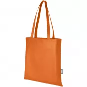 Pomarańczowy - Zeus tradycyjna torba na zakupy o pojemności 6 l wykonana z włókniny z recyklingu z certyfikatem GRS