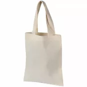 beżowy - Mała torba bawełniana 22 x 26 cm