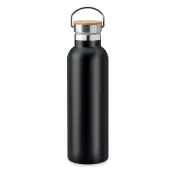 Termos z bambusową pokrywką 750 ml HELSINKI MED Czarny