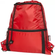 Czerwony - Adventure termoizolowana torba ściągana sznurkiem o pojemności 9 l z materiału z recyklingu z certyfikatem GRS