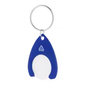 niebieski - Brelok z żetonem do wózka RPET Neppy