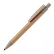 szary - Długopis bambusowo-słomkowy