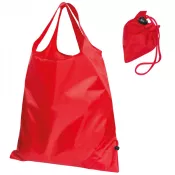 czerwony - Składana torba poliestrowa na zakupy