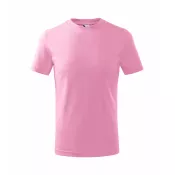 Różowy - Koszulka bawełniana dziecięca 160 g/m²  BASIC 138