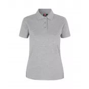 Grey Melange - Koszulka bawełniana damska 210 g/m² ID Polo/stretch 527