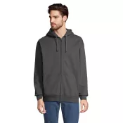 Bluza rozpinana z kapturem Sol's CARTER Charcoal Melange